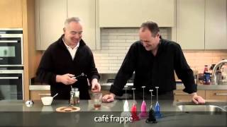 How to make a frappé coffee using an aerolatte milk frother [upl. by Adeirf]