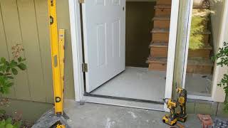 Jeld Wen Front Door Installation  Really crappy products and craftsmanship PART 1 [upl. by Eidur713]