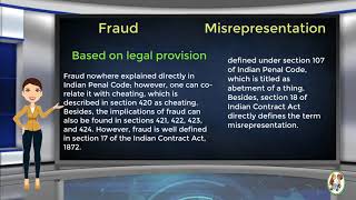 What is Difference Between Fraud amp Misrepresentation [upl. by Sardella797]