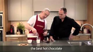 How to make a hot chocolate using an aerolatte milk frother [upl. by Rybma]