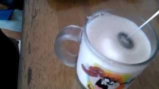 Aerolatte Review Frothing Cold Milk In Under 1 Minute [upl. by Auod]